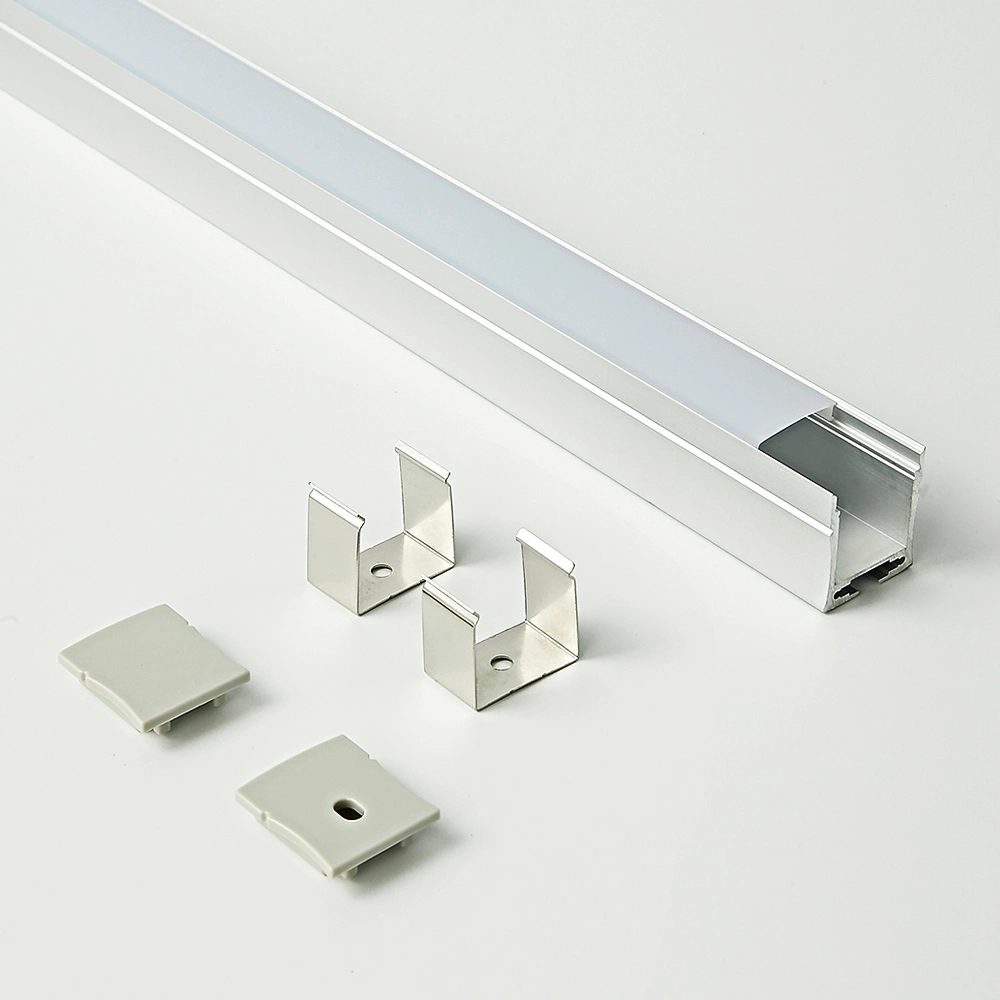 W23xh27mm Hanging LED Aluminum Anodized Aluminum Extrusion LED Profile Surface Mounted LED Light Strip Profile
