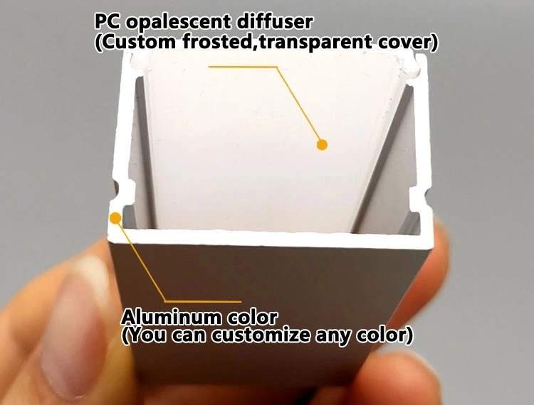 Cabinet Curve Aluminum Profile Wall up Lights for LED Linear Channel Lighting Set