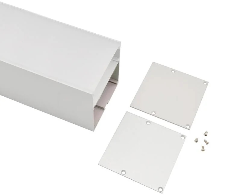 75X75mm Pendant LED Profile Housing for Flexible LED Strip Lights Installations, LED Linear Pendant Lights