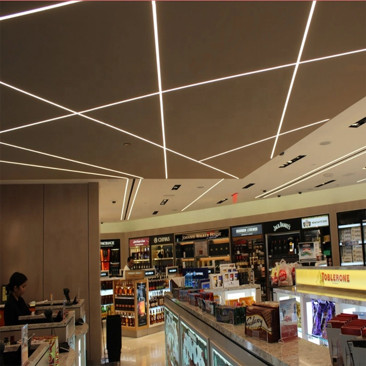 LED Cabinet Recessed Bar Light with Milky Cover Aluminum Profile for LED Flexible Strip