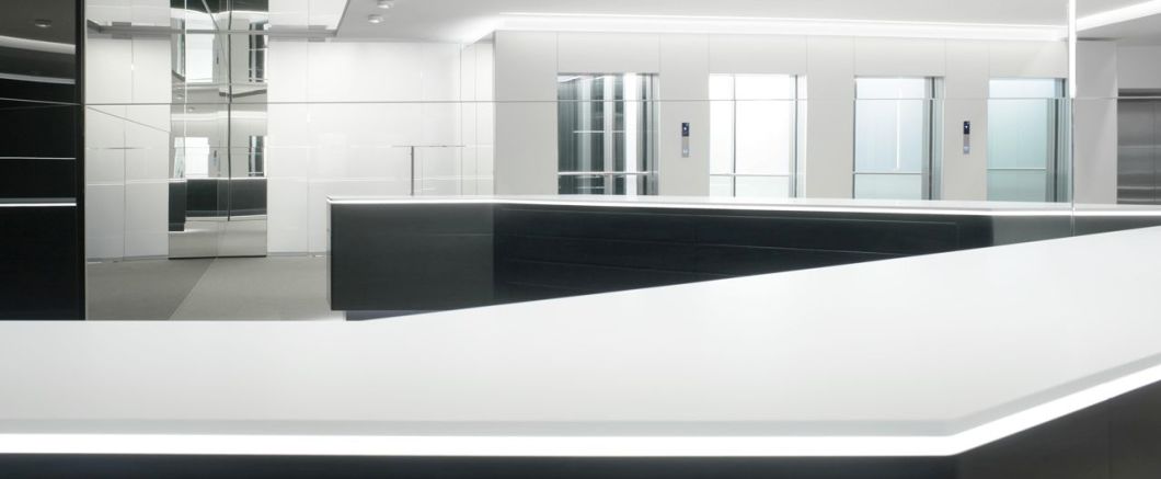 Alu 55 X 35mm Recessed Aluminum Extrusion Channel Linear Light LED Profiles with Diffuser for Housing LED Tape