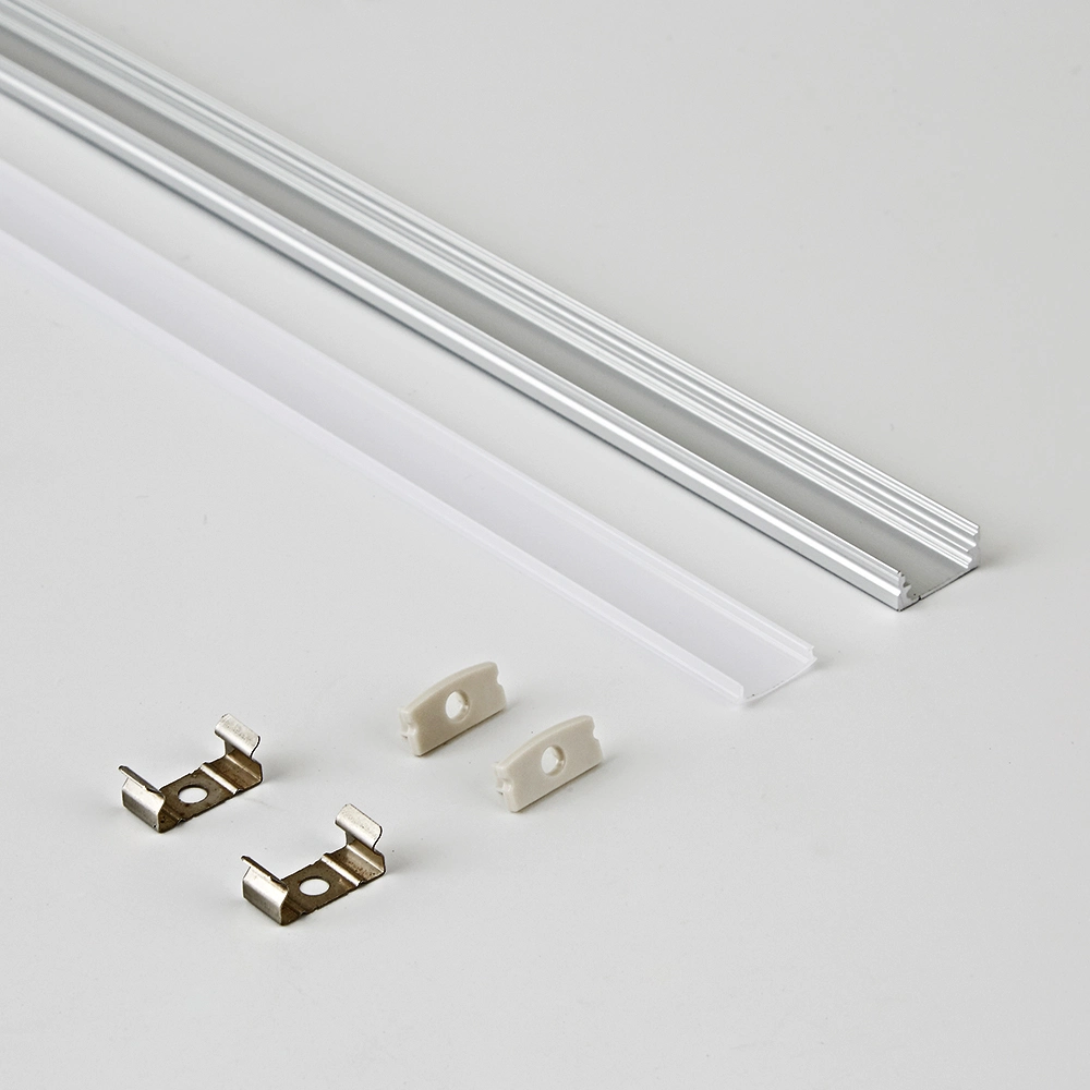 6063aluminum Alloy LED Strip Light Channel for Wall Polished Aluminum Extrusion Profile