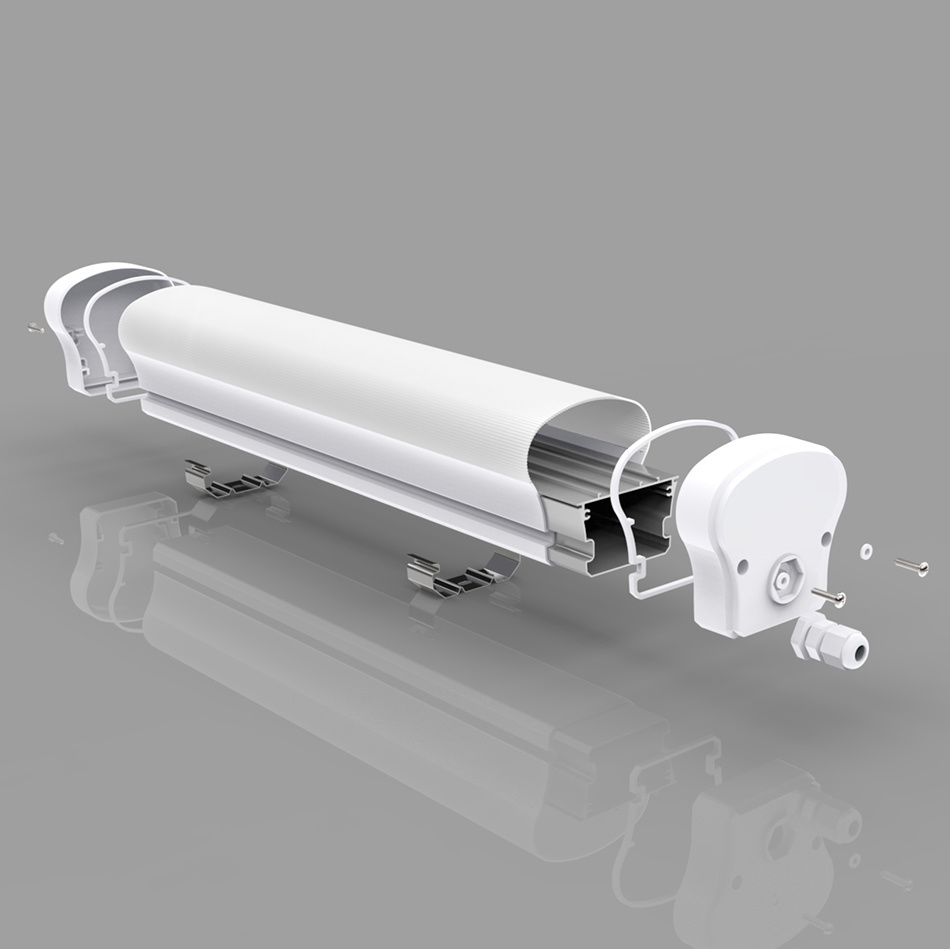 LED Linear Lighting Tri-Proof Light Tube Circular LED Aluminum Profiles for LED Aluminum Cabinet