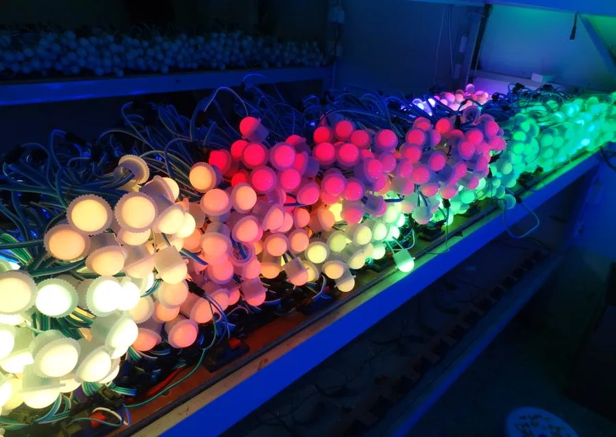 DC5V 12mm Ws2811 Ucs1903 IP68 Addressable Full Color RGB Advertising LED Signal Light
