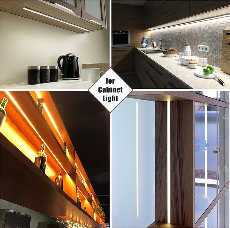 25X03 mm LED Rimless Strip Aluminum Profile for LED Strip Cabinet Light LED Ceiling Light LED Cupboard Light