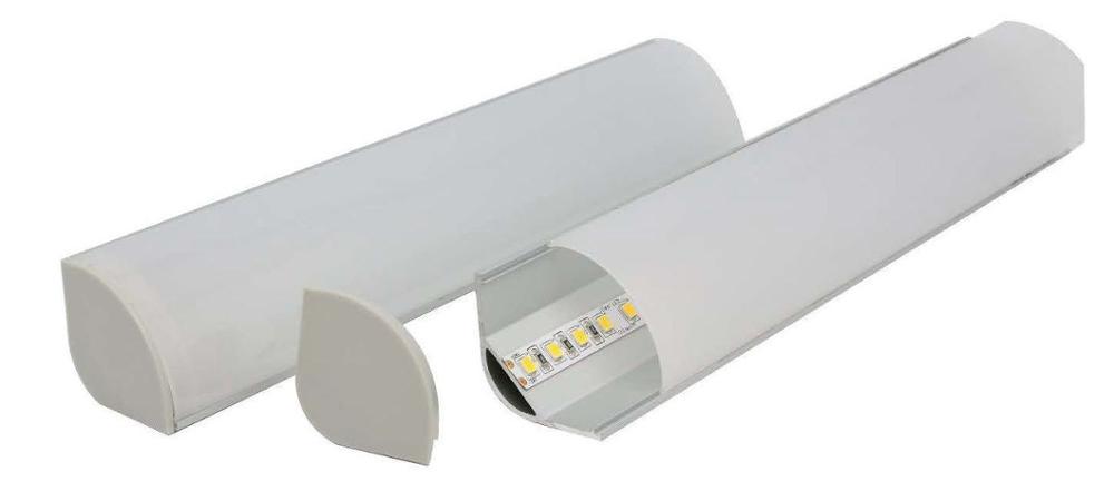 Large Corner LED Channel U Shape Aluminum Profile with High-Output Capable